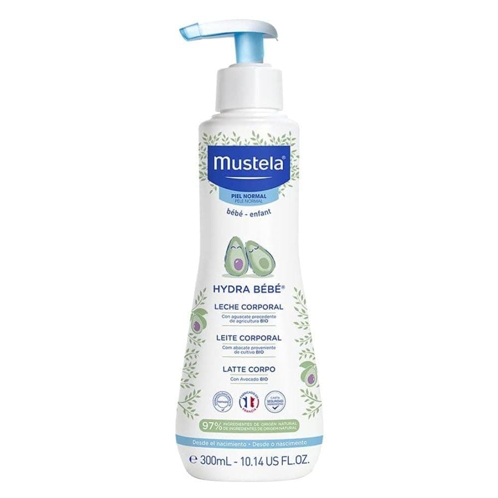 Imagem da oferta Mustela Hydra Bebê 300ml - Hidratante Infantil Corpo e Rosto - Feito com 97% de Ingredientes de Origem Natural e Hipoalergênico - Seguro Desde o Nascimento