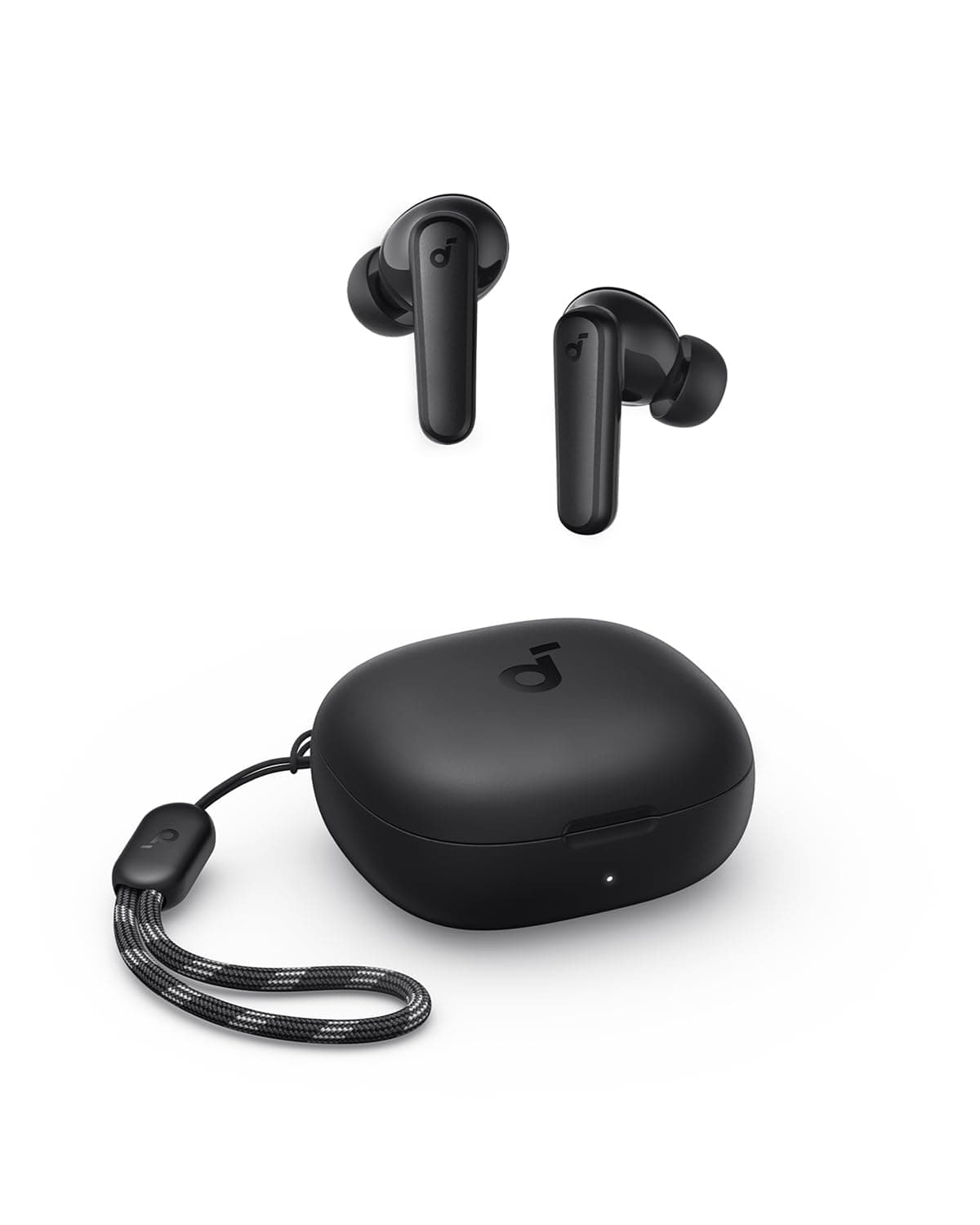 Imagem da oferta soundcore R50i da Anker, Fone de Ouvido Bluetooth 5.3, Graves Potentes, Drivers de 10mm, 30H de Reprodução, Resistência à Água, 2 Mics IA, Personalização de Som via App, Fone sem fio tws, Preto