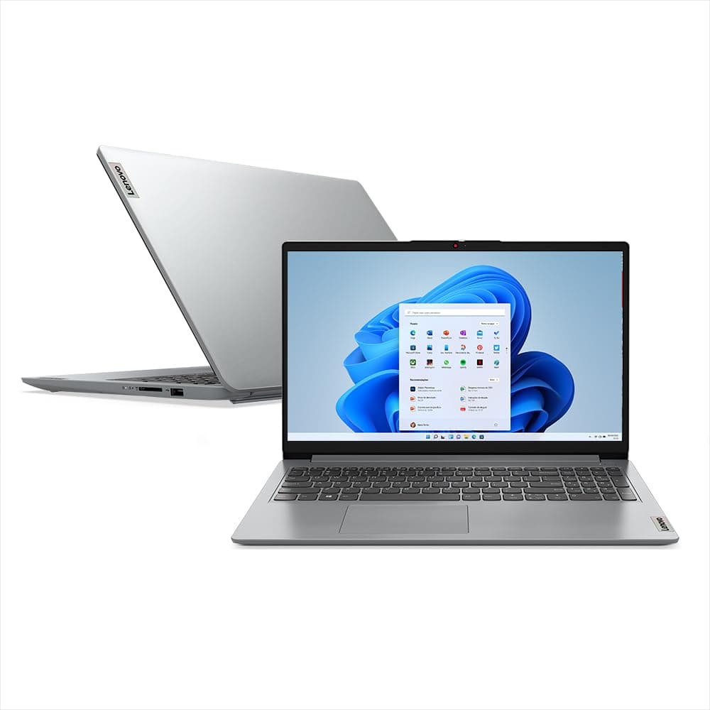 Imagem da oferta Notebook Lenovo IdeaPad 1 15AMN7 AMD Ryzen 5 7520U 8GB 512GB SSD Windows 11 15.6" - 82X5000NBR Cloud Grey
