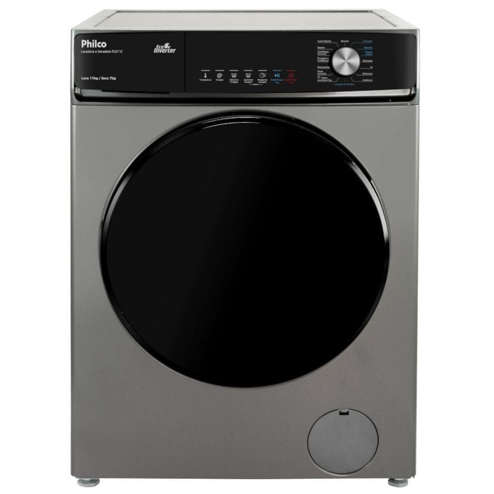 Imagem da oferta LAVADORA E SECADORA PHILCO PLS11C 11KG TITÂNIO 127V