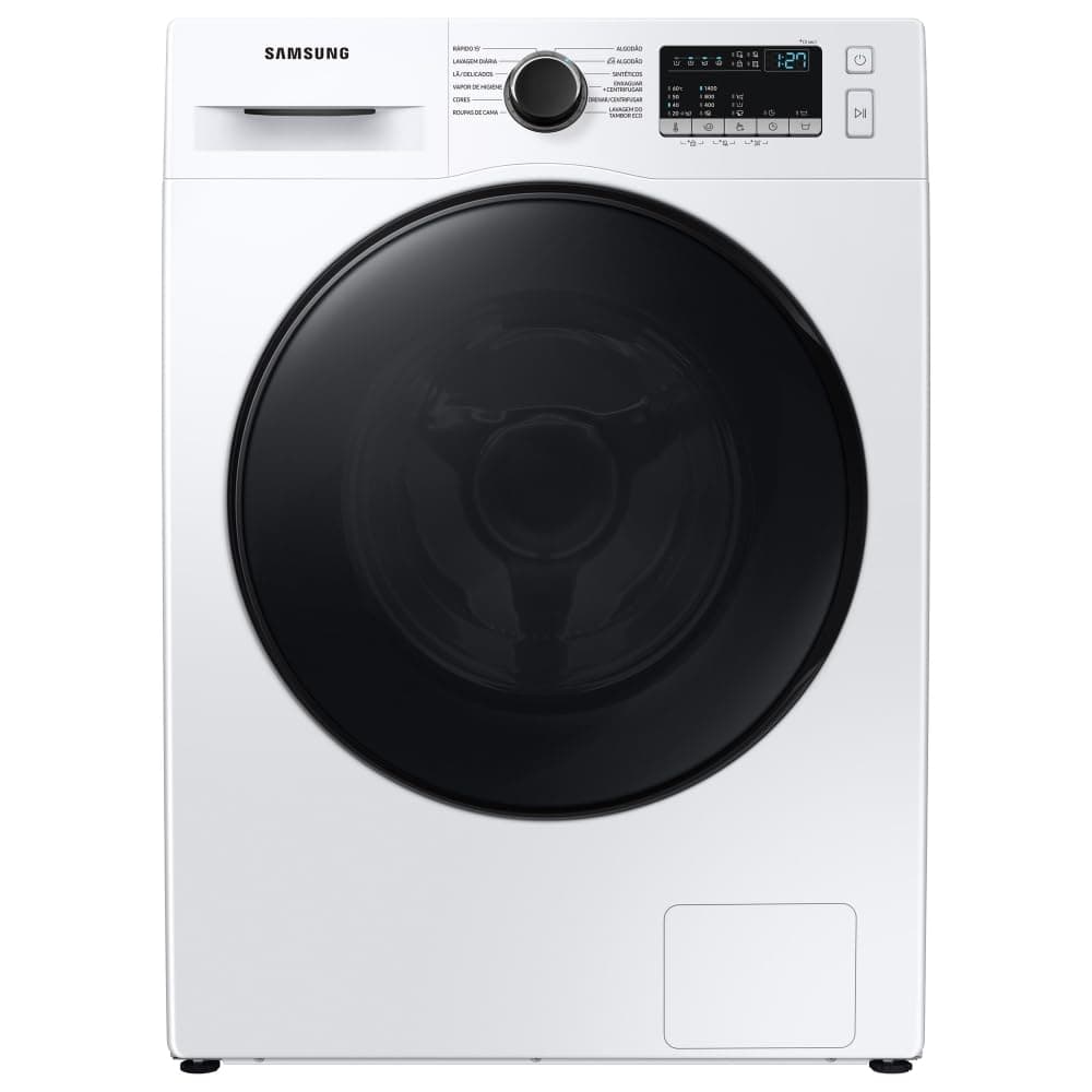 Imagem da oferta Samsung Lavadora de Roupas Digital Inverter Porta Black WW11T Branca 11kg 127V