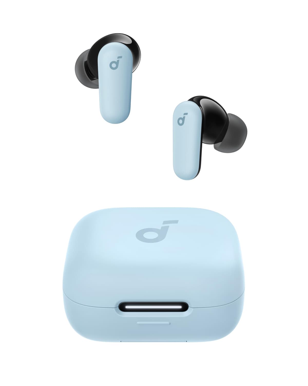 Imagem da oferta soundcore P30i da Anker, Fone de Ouvido Bluetooth 5.4 com Cancelamento de Ruído Adaptativo, Graves Poderosos, 45H de Reprodução, Estojo 2-em-1 com Suporte para Celular, IP54, Fone sem fio TWS, Azul