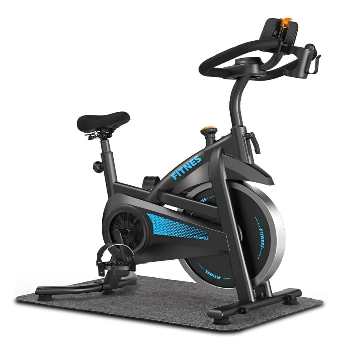 Imagem da oferta Bicicleta Spinning Com Roda De Inércia De 13kg Bicicleta de Spinning Personalizada, Bicicleta de Ciclismo Indoor para Fitness Suporta 150kg Sensor Cardíaco Monitor Digital Correia Silenciosa