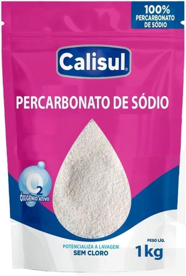 Imagem da oferta Percarbonato de Sódio 1kg 100% Puro Tira Manchas em Pó Sem Cloro, Biodegradável e Seguro para Roupas Brancas, Coloridas e Limpeza Doméstica