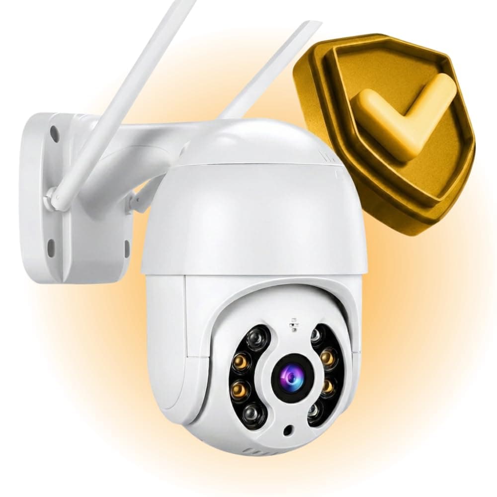 Imagem da oferta Câmera de Segurança Wi-Fi Externa 360° Full HD com Visão Noturna Infravermelha, Detecção de Movimento e Monitoramento pelo Celular em Tempo Real – Premium À Prova d’Água