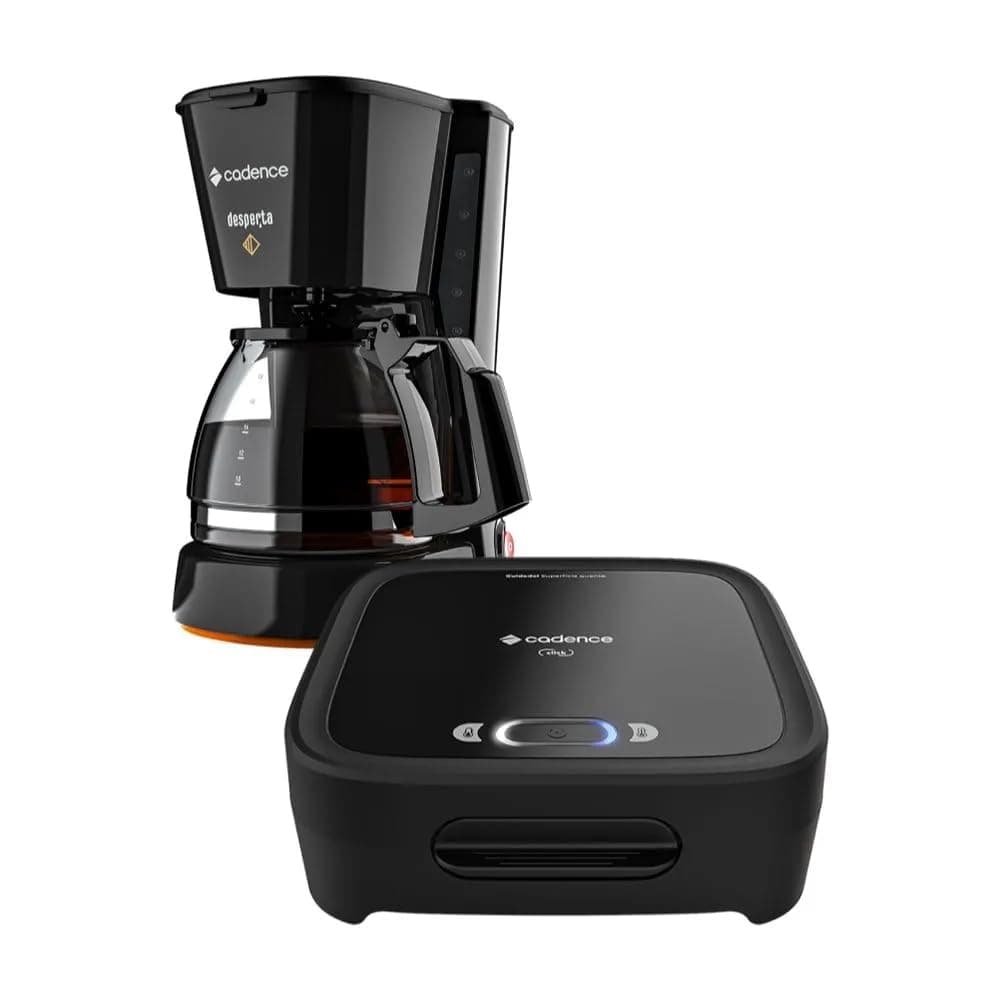 Imagem da oferta Kit Click Cadence - Sanduicheira e Cafeteira Desperta - 127V