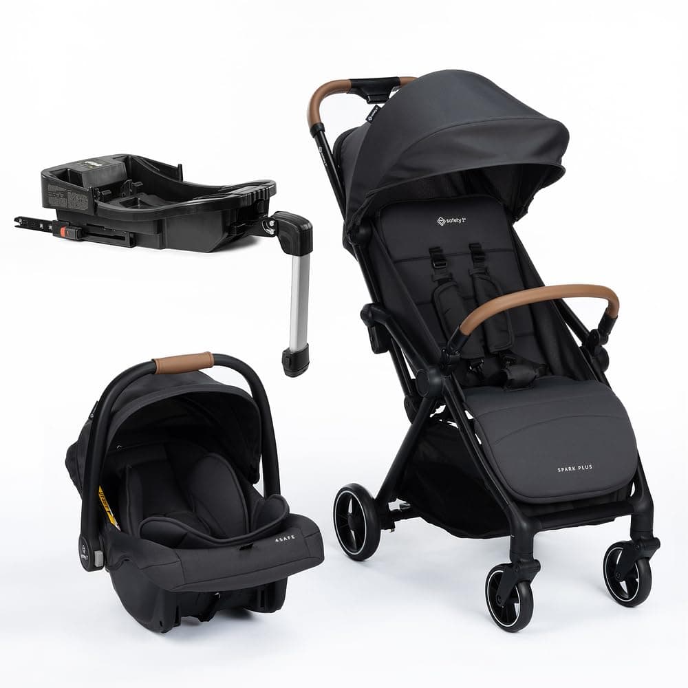 Imagem da oferta Travel System Safety 1st, Spark Plus Trio, com Isofix, 0 meses a 22 kg, Black Graphite