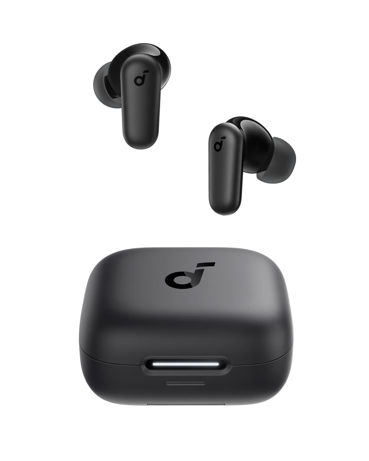 Imagem da oferta soundcore P30i da Anker, Fone de Ouvido Bluetooth 5.4 com Cancelamento de Ruído Adaptativo, Graves Poderosos, 45H de Reprodução, Estojo 2-em-1 com Suporte para Celular, IP54, Fone sem fio TWS, Preto