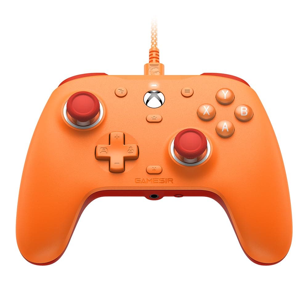 Imagem da oferta GameSir G7 SE Controle com Fio para PC, Xbox One, Xbox Series X|S, Gamepad para Jogos Plug and Play (Laranja)