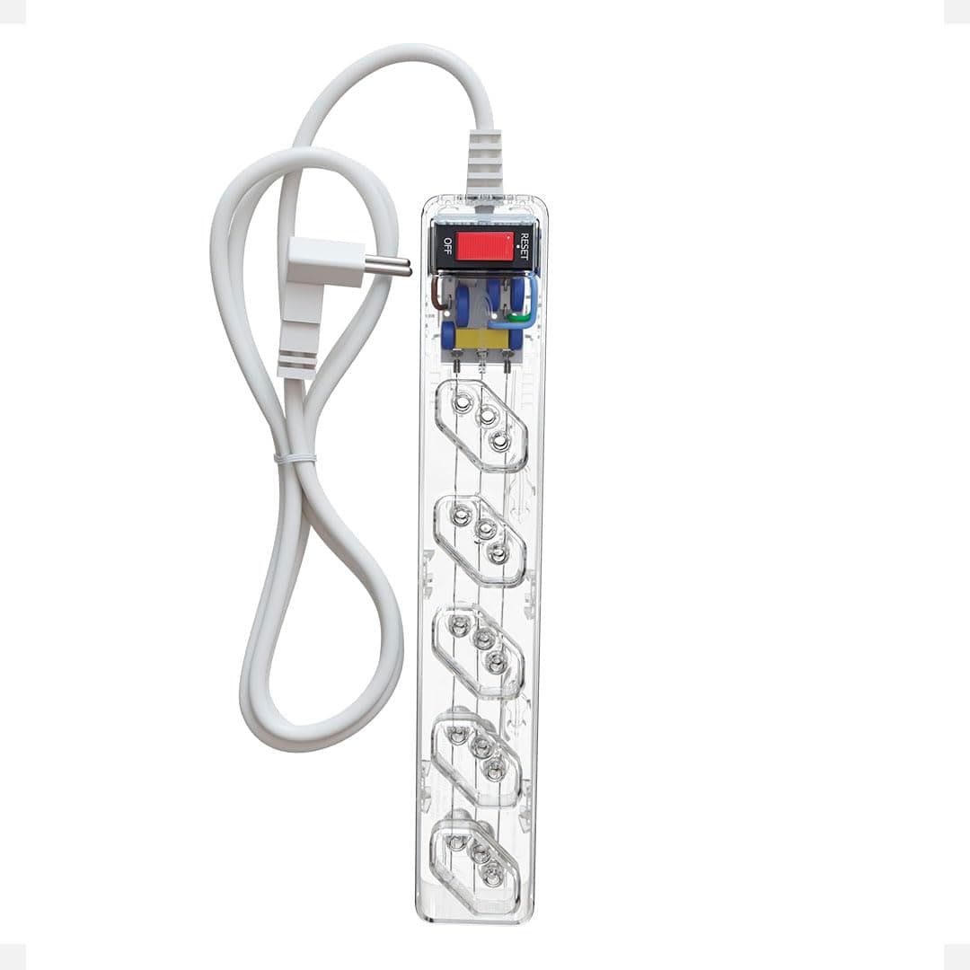 Imagem da oferta Filtro de Linha CLAMPER iCLAMPER Energia 5, 5 Tomadas, Proteção Contra Surtos Elétricos, 10A, Bivolt, Cabo 1m, Transparente