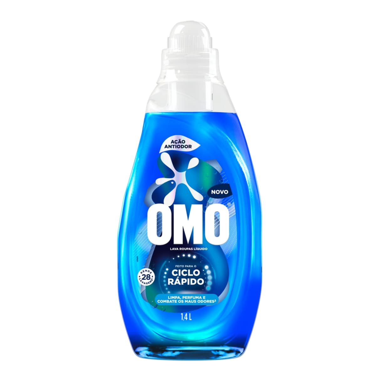 Imagem da oferta Lava-Roupas Líquido Omo Ciclo Rápido Ação Antiodor Frasco 1,4l