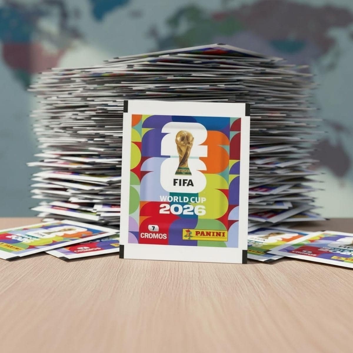 Imagem da oferta Kit Com 700 Figurinhas com 100 Envelopes Copa Do Mundo 2026 Panini Oficial LuvinCo