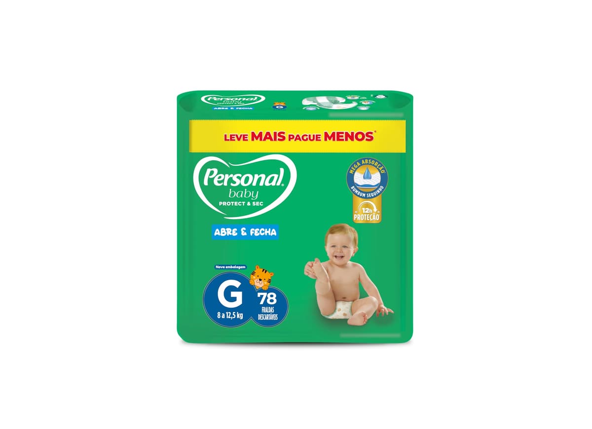 Imagem da oferta Fralda Personal Baby Protect & Sec Grande Promo - 78 Unidades