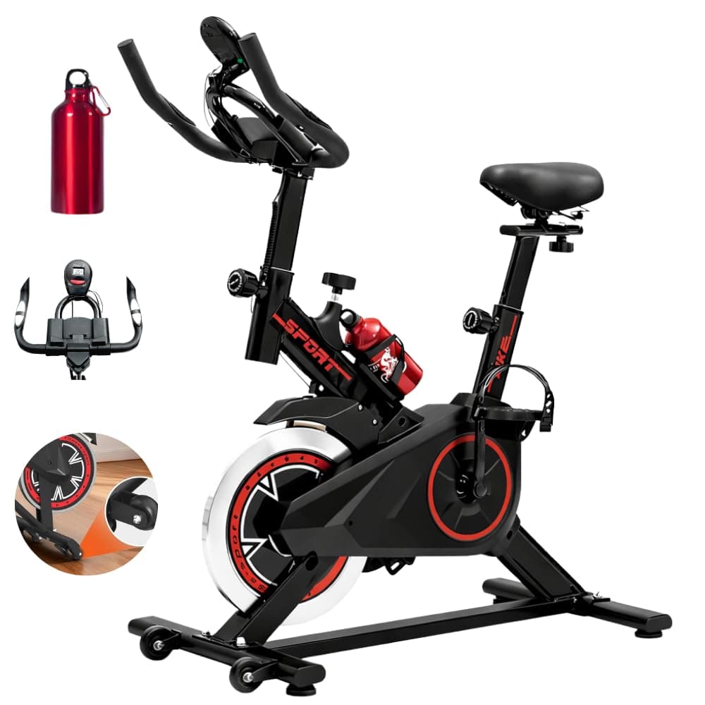 Imagem da oferta Bicicleta Ergométrica Bike Spinning para Treino em Casa e Academia, Silenciosa, Ajustável e Confortável, Ideal para Cardio e Emagrecimento – Linha Fitness Premium