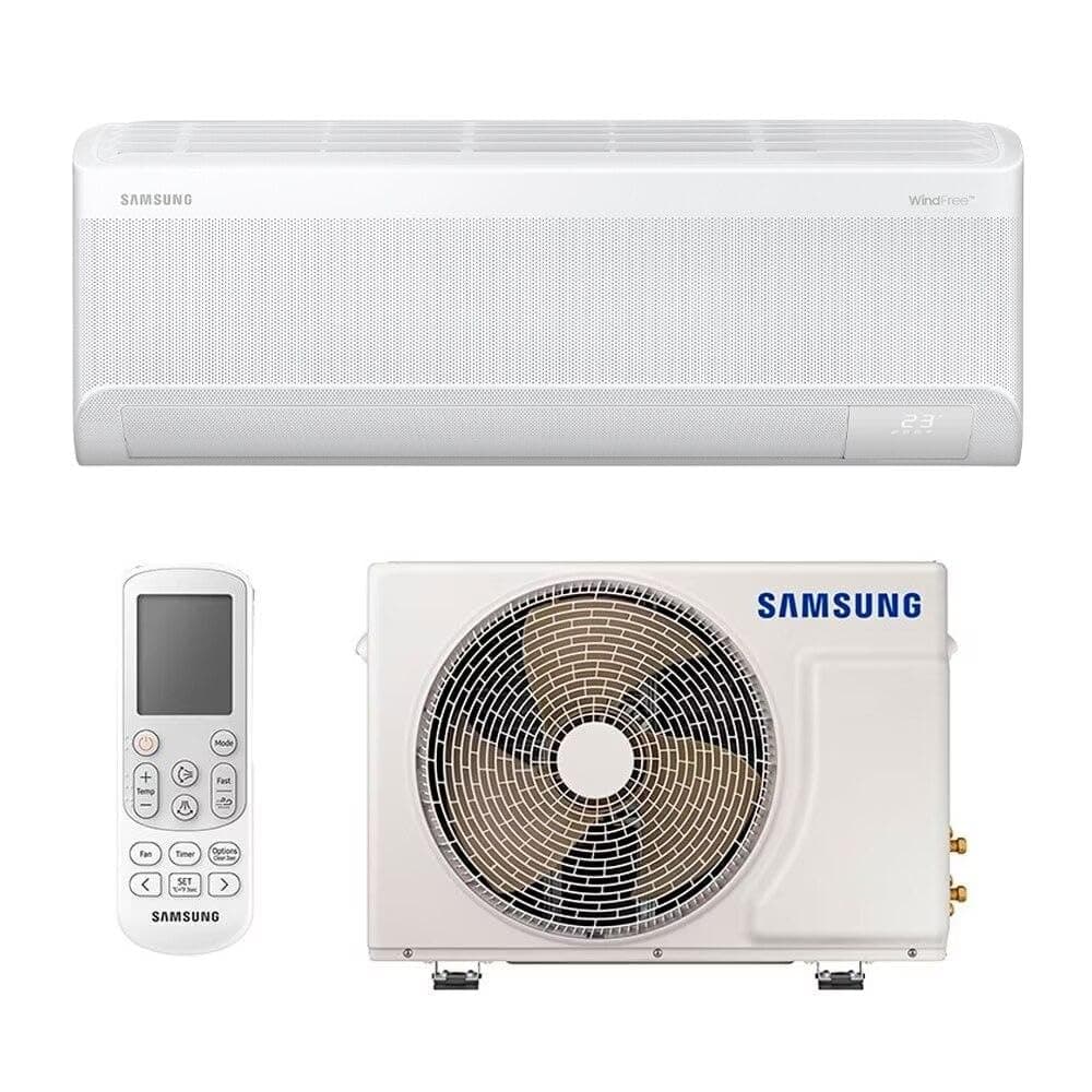 Imagem da oferta Ar-condicionado Split Inverter 9000 Btus Samsung Windfree Ai Wi-fi High Wall Só Frio Ar09dyfaawknaz/ar09dyfaawkxaz 220v