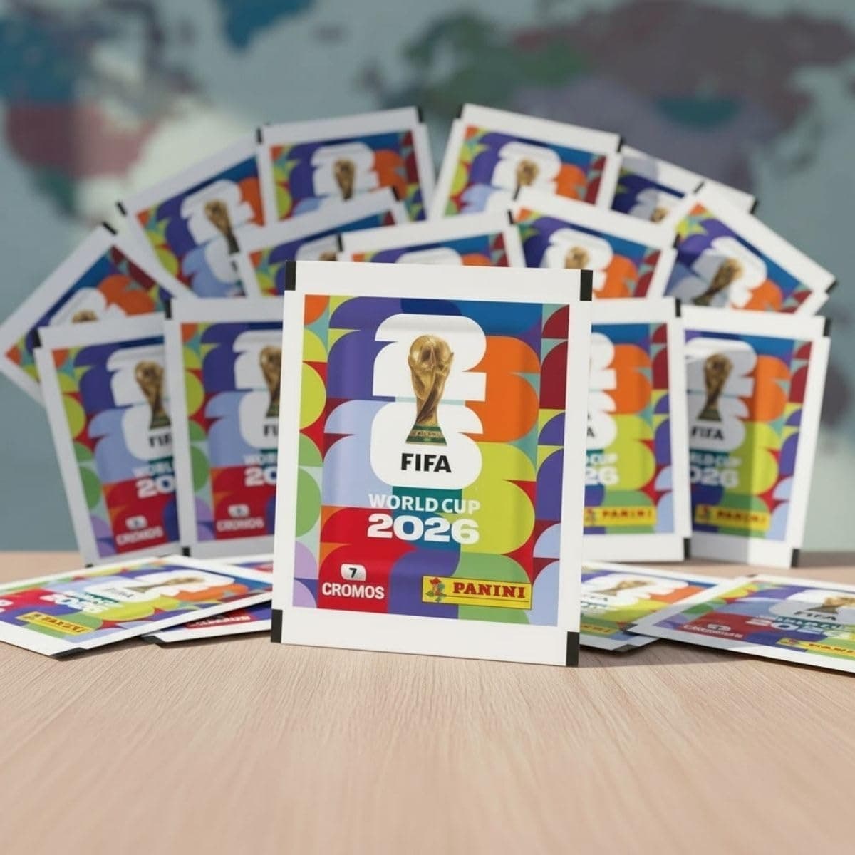 Imagem da oferta Kit Com 140 Figurinhas com 20 Envelopes Copa Do Mundo 2026 Panini Oficial LuvinCo