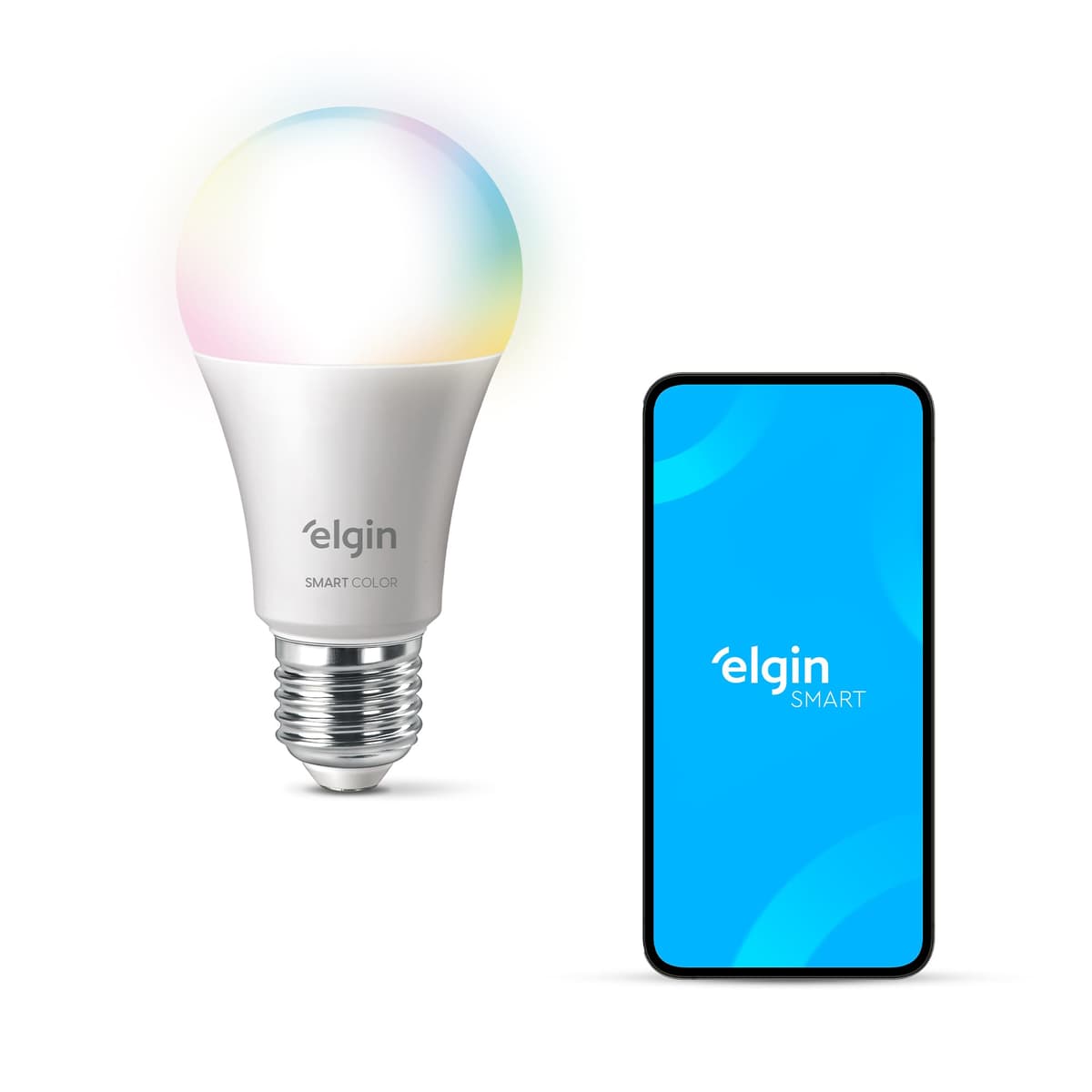 Imagem da oferta Lâmpada Inteligente Mais Potente 15W Smart Color RGB Wifi Elgin compatível com Alexa e Google Home