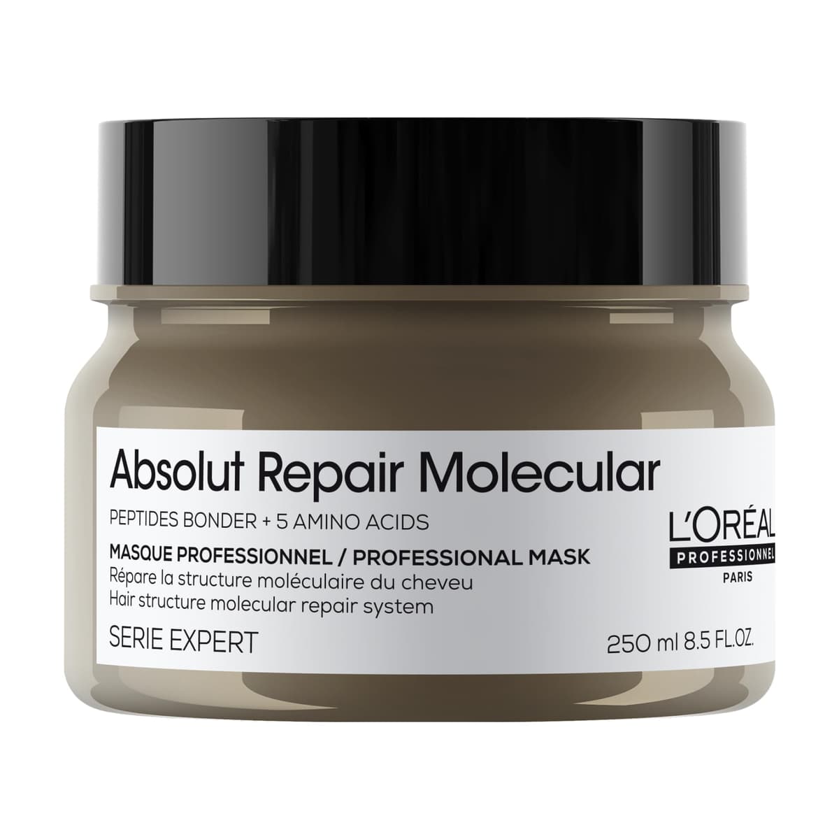 Imagem da oferta L'Oréal Professionnel Máscara Absolut Repair Molecular, Repara os Danos & Recupera a Força, Maciez & Desembaraço, Para cabelos danificados e muito danificados