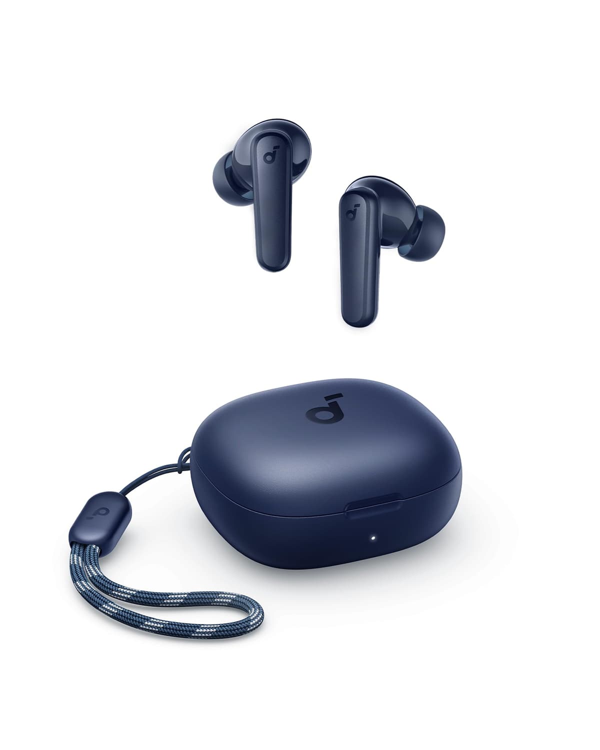 Imagem da oferta soundcore P20i da Anker, Fone de Ouvido Bluetooth 5.3, Graves Potentes, Drivers de 10mm, 30H de Reprodução, Resistência à Água, 2 Mics IA, Personalização de Som via App, Fone sem fio tws, Azul Escuro