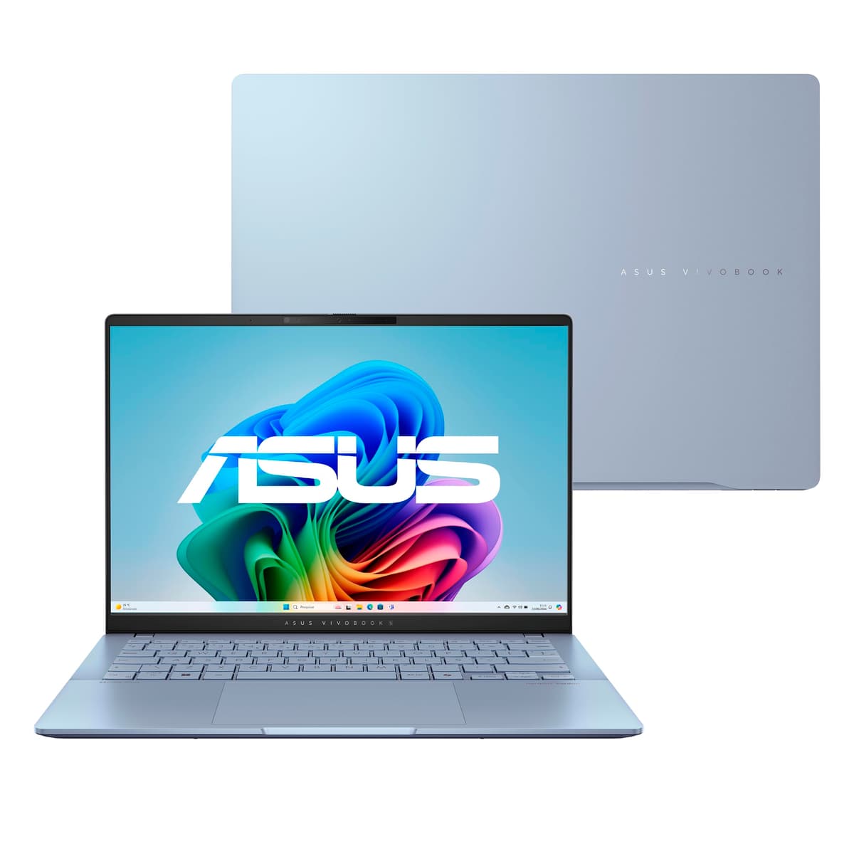 Imagem da oferta Notebook ASUS Vivobook S 14, Core Ultra 7, 32 GB, 1.0 TB SSD, W11 Home, Tela 14.0'' OLED, Mist Blue - S5406SA-PP097W