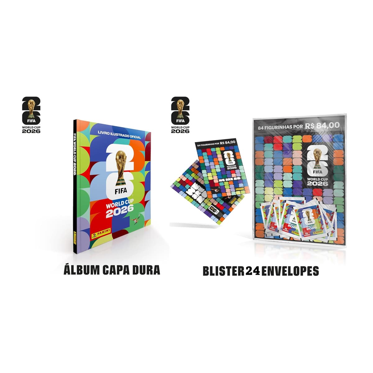 Imagem da oferta Kit Álbum Capa Dura + 24 Envelopes de Figurinhas Copa do Mundo da FIFA 2026™