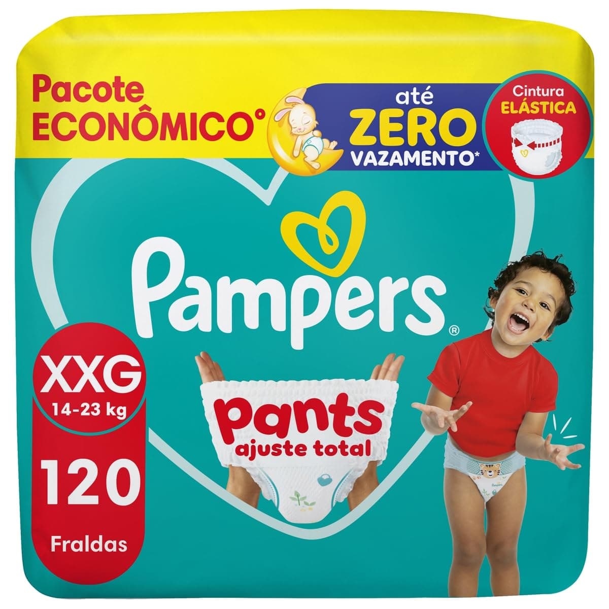 Imagem da oferta Fralda Pampers Pants Ajuste Total Tamanho XXG, 120 Unidades