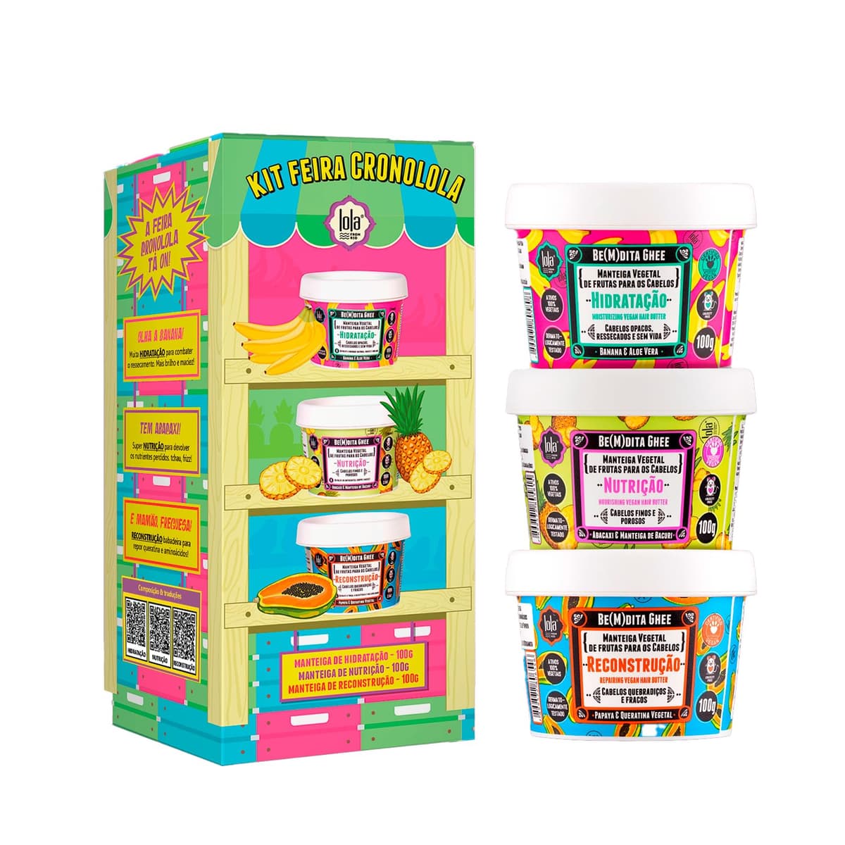 Imagem da oferta Kit Cronograma Capilar Be(m) dita Ghee 3 Produtos, Lola Cosmetics
