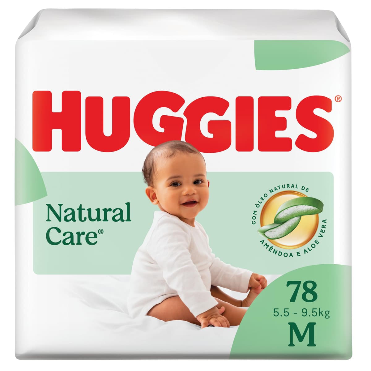 Imagem da oferta Huggies Fralda Descartável Premium Natural Care M - 78 Un