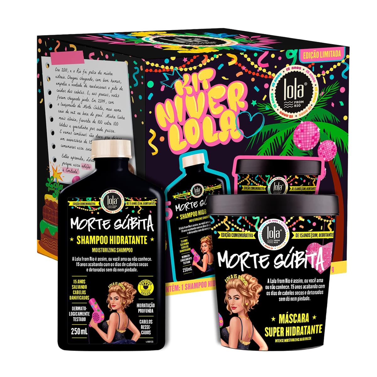 Imagem da oferta Kit Morte Súbita - Shampoo e Máscara - Edição comemorativa - Lola From Rio