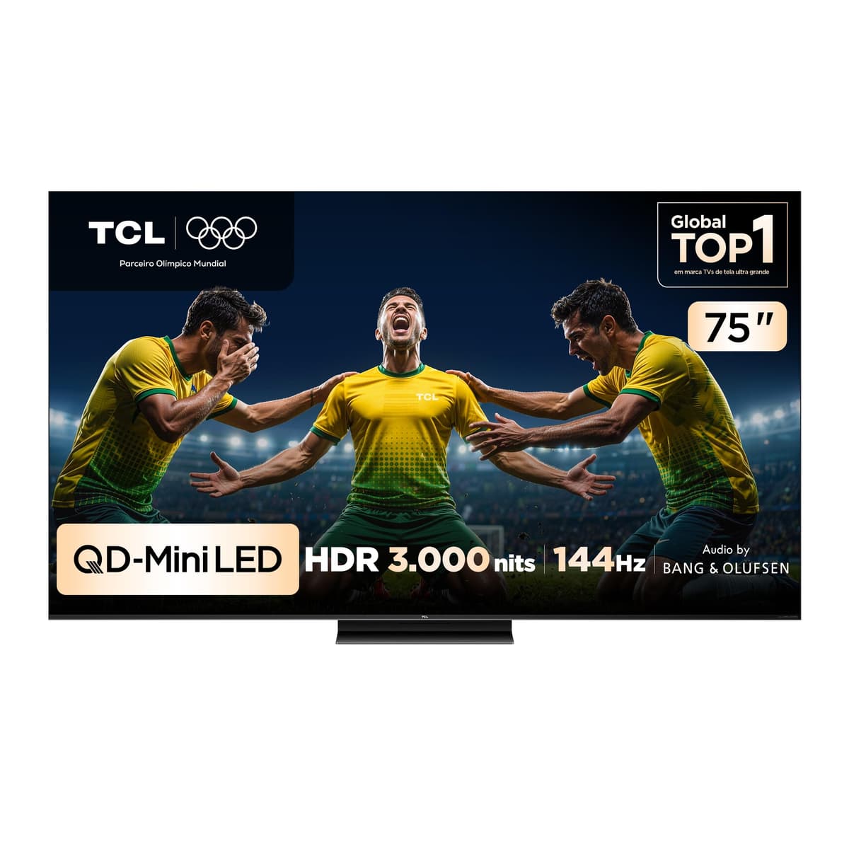 Imagem da oferta Smart TV TCL 75 Polegadas QLED Mini LED 4K C7K WiFi Bluetooth Google TV 4 HDMI 144Hz HDR10+ 75C7K