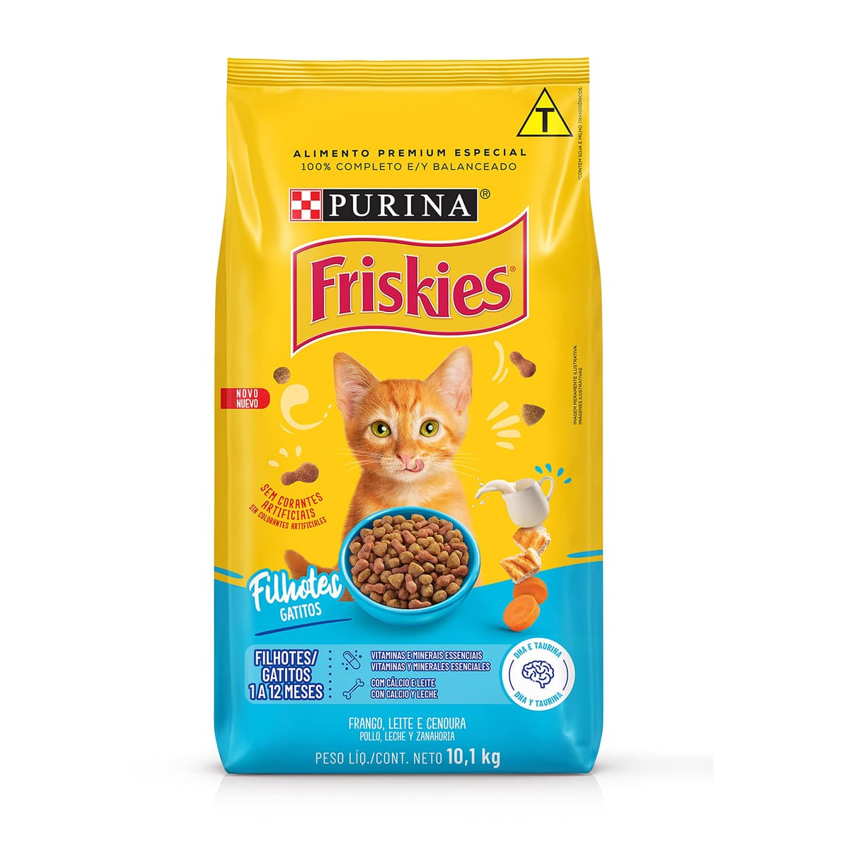 Imagem da oferta Purina Friskies Ração Gatos Filhotes Friskies Frango E Leite 10 1Kg