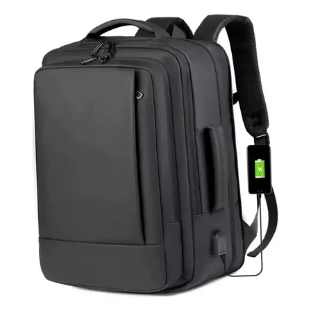 Imagem da oferta Mochila jiesipote À Prova D'água Reforçada Expansível Cor Preto