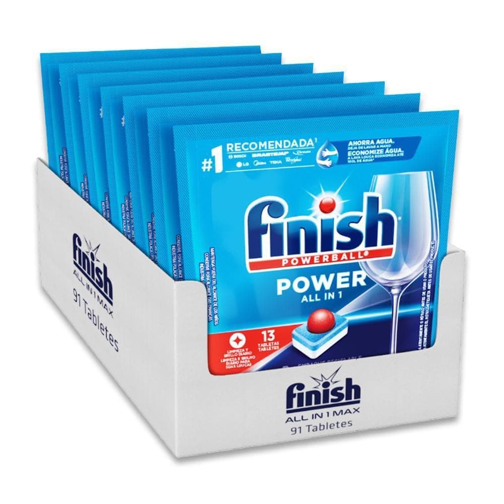 Imagem da oferta Finish Powerball Detergente para Lava Louças em tabletes Embalagem Econômica com 91 tabletes